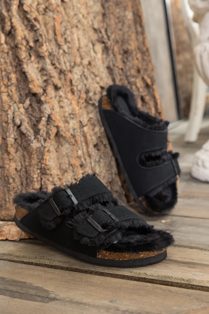 Maibulun | Plush Insole Dual-Strap Sandals - Black - Image 8