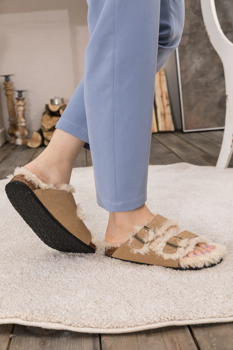 Maibulun | Plush Insole Dual-Strap Sandals - Khaki - Image 7