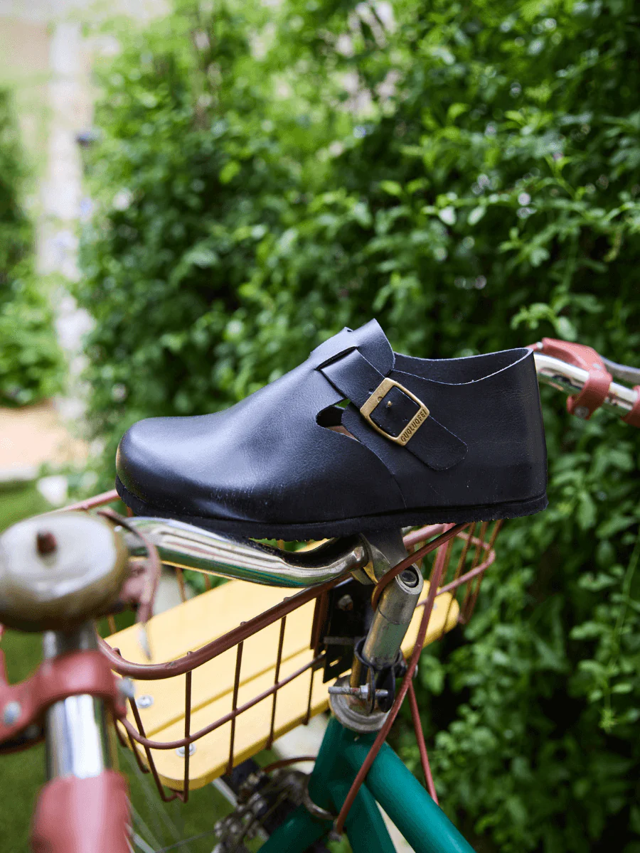 MAIBULUN | Seashore Suede Clog Loafer - Black - Image 7