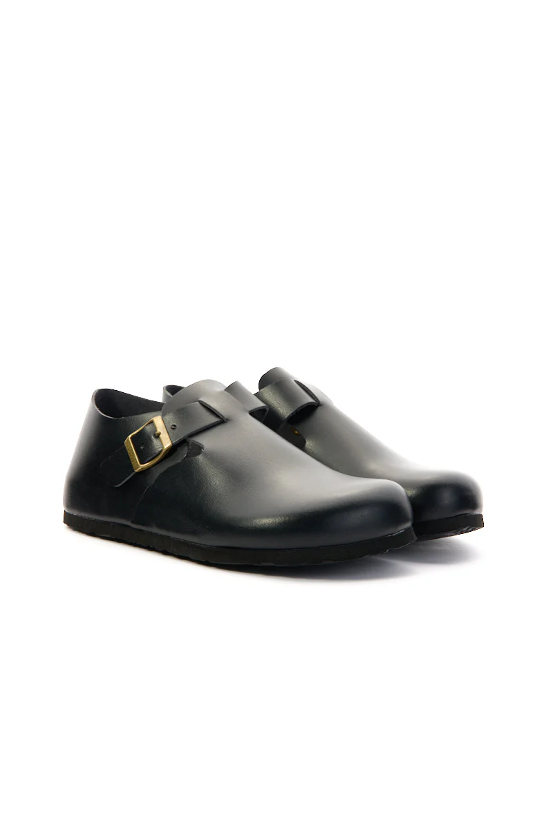 MAIBULUN | Seashore Suede Clog Loafer - Black - Image 8