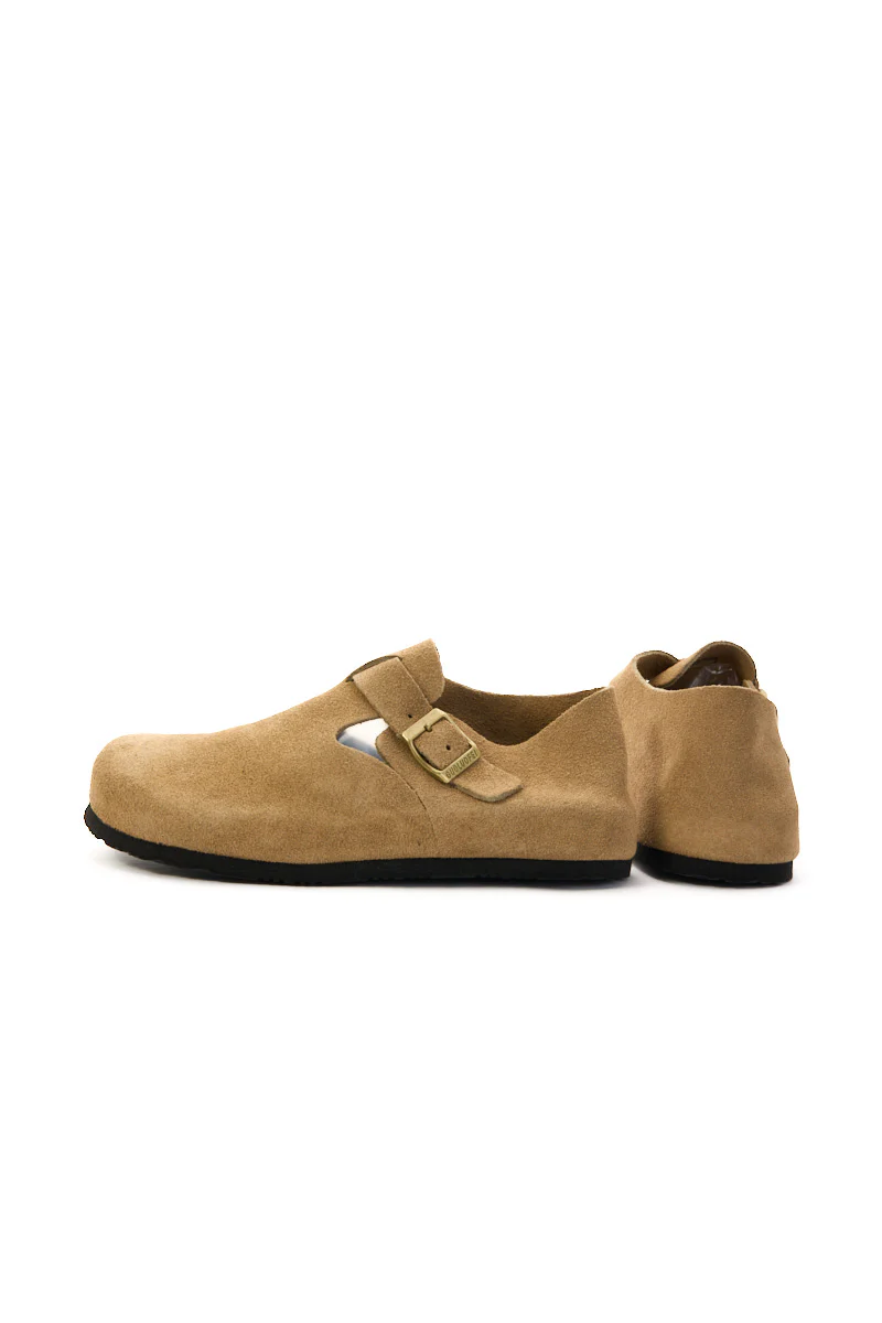 MAIBULUN | Seashore Suede Clog Loafer - Tan - Image 10