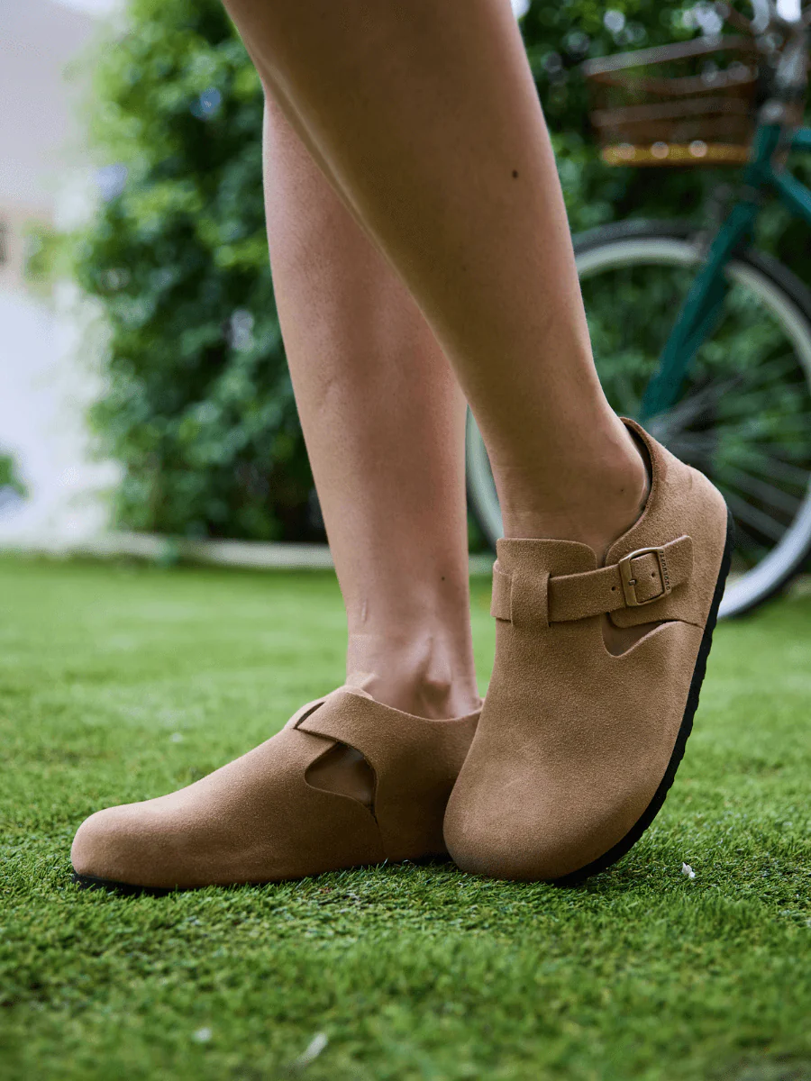 MAIBULUN | Seashore Suede Clog Loafer - Tan - Image 2