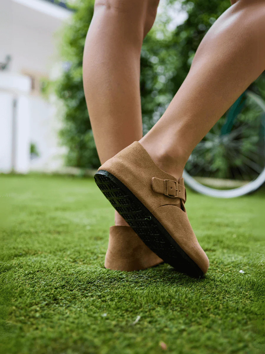 MAIBULUN | Seashore Suede Clog Loafer - Tan - Image 5