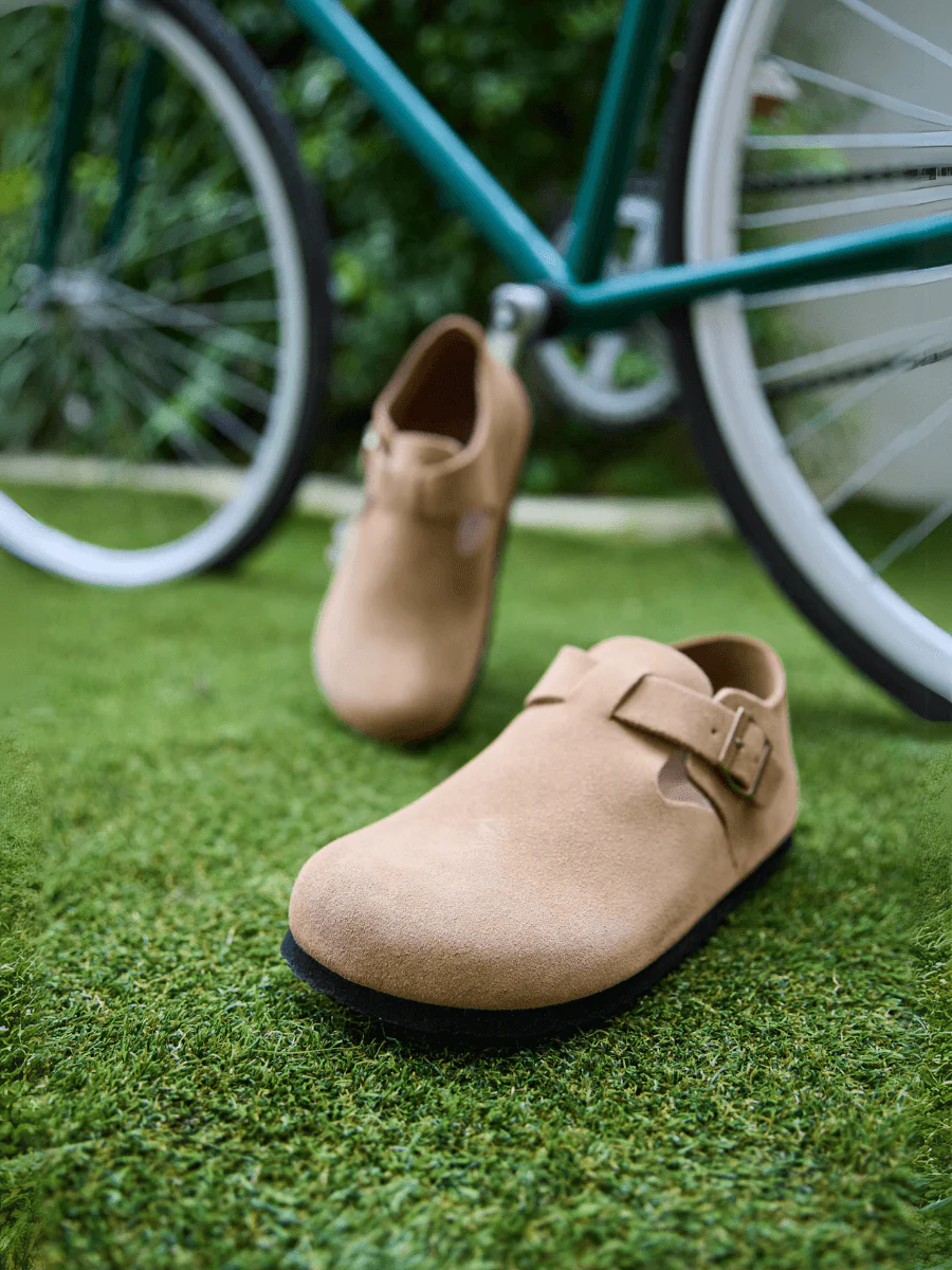 MAIBULUN | Seashore Suede Clog Loafer - Tan - Image 6
