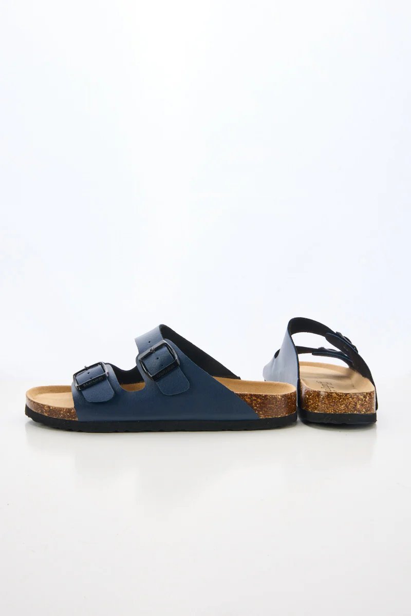 Maibulun | Signature Double Strap Footbed Sandal - Navy - Image 10