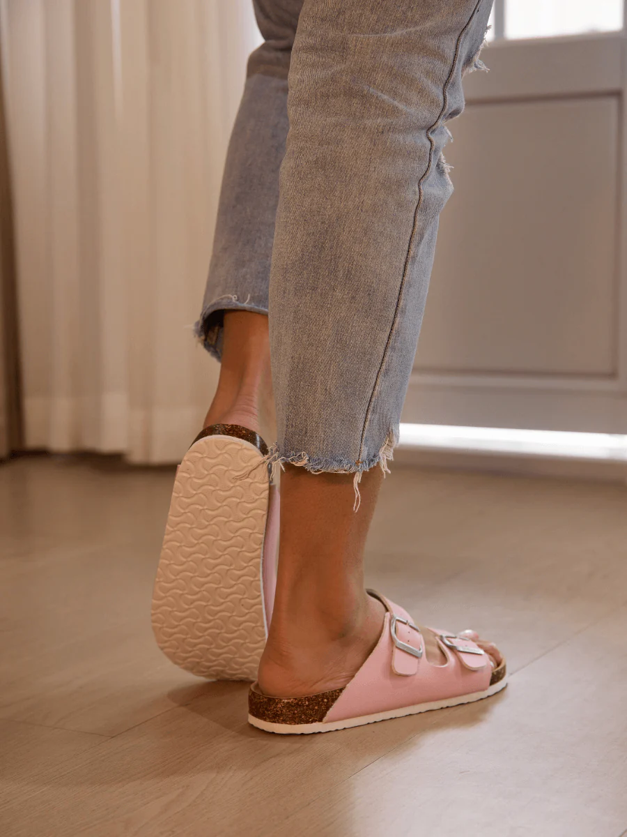 Maibulun | Signature Double Strap Footbed Sandal - Pink - Image 3
