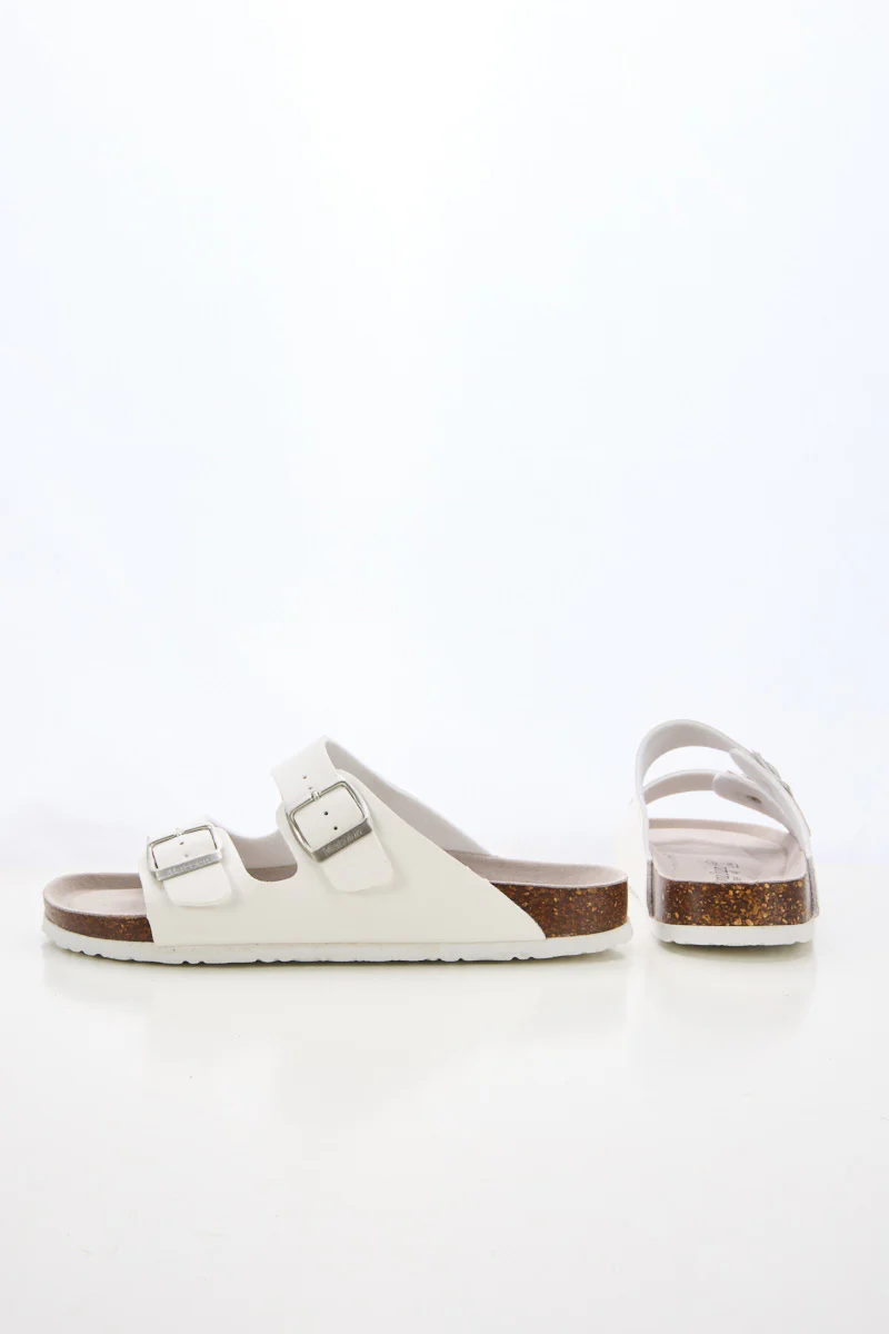 Maibulun | Signature Double Strap Footbed Sandal - White - Image 10