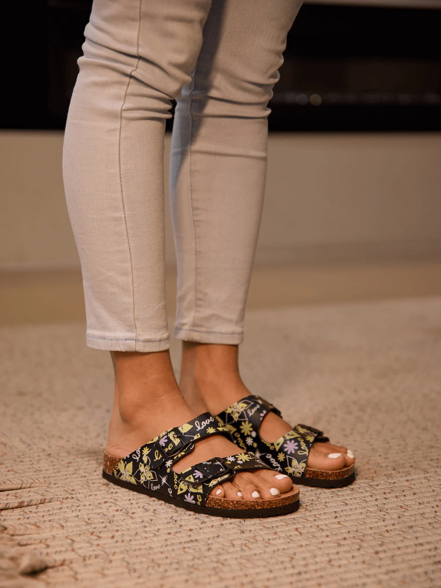 Maibulun | Signature Double Strap Footbed Sandal - Yellow - Image 2