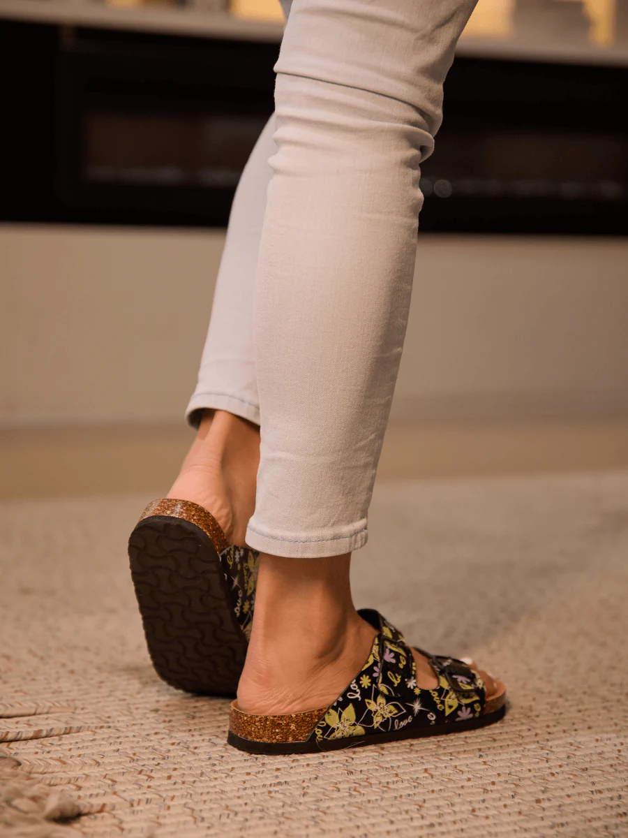 Maibulun | Signature Double Strap Footbed Sandal - Yellow - Image 4