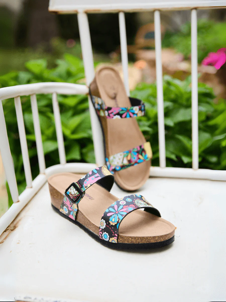 Maibulun | Stark Strap Footbed Wedges - Multi - Image 6