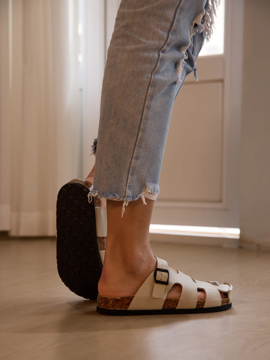 MAIBULUN | Summer Picnic Cut-Out Clog - Apricot - Image 4