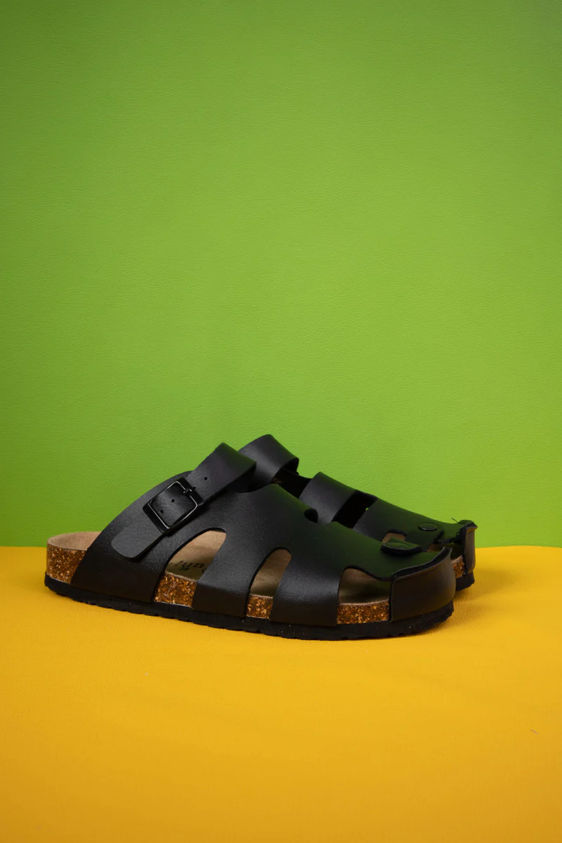 MAIBULUN | Summer Picnic Cut-Out Clog - Black - Image 7