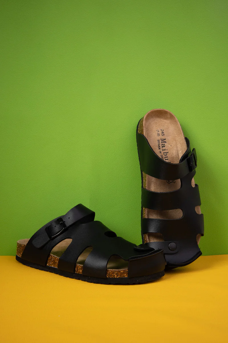 MAIBULUN | Summer Picnic Cut-Out Clog - Black - Image 8