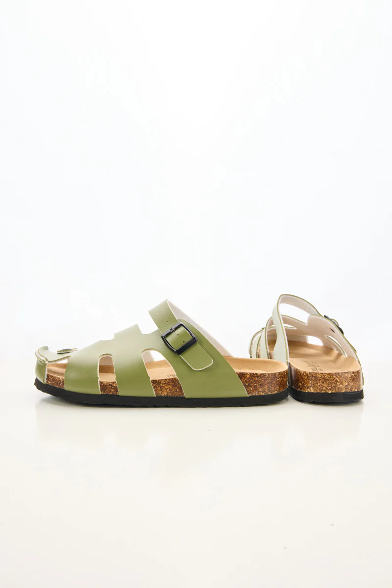 MAIBULUN | Summer Picnic Cut-Out Clog - Green - Image 10