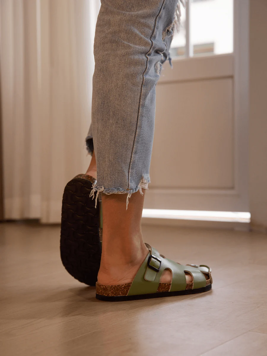 MAIBULUN | Summer Picnic Cut-Out Clog - Green - Image 4