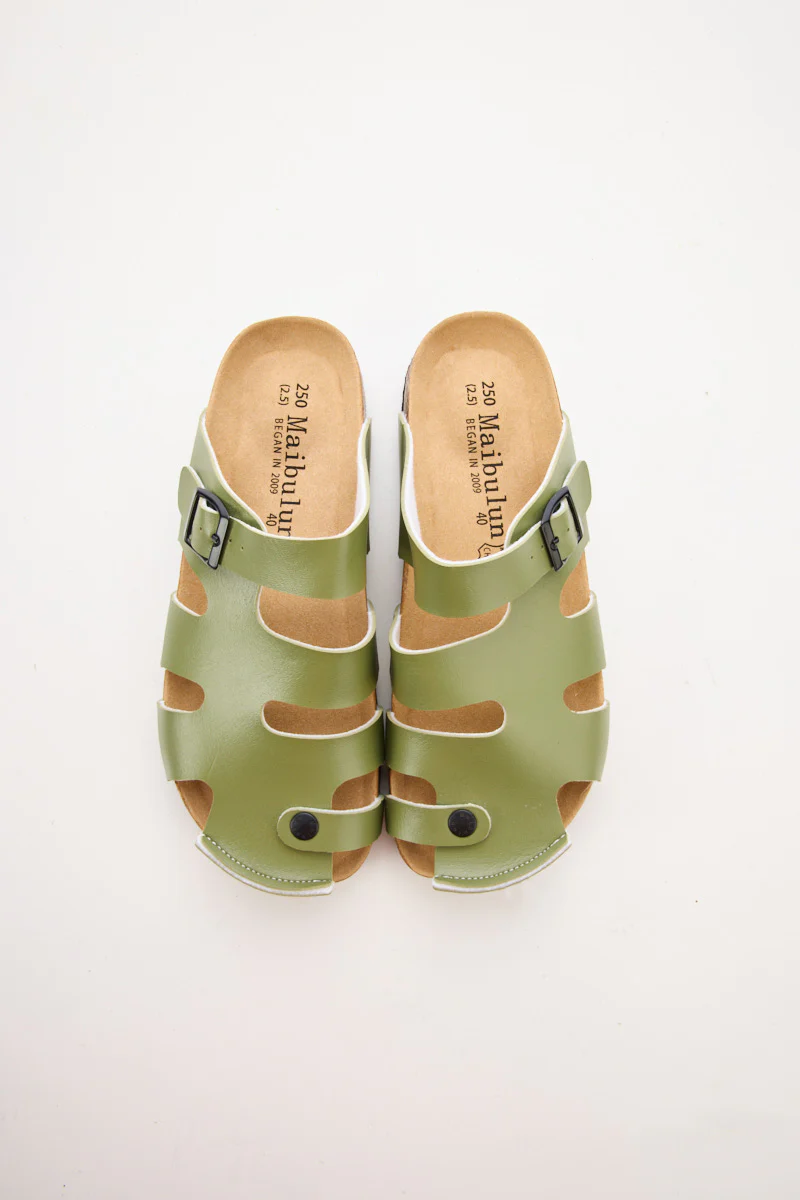 MAIBULUN | Summer Picnic Cut-Out Clog - Green - Image 8