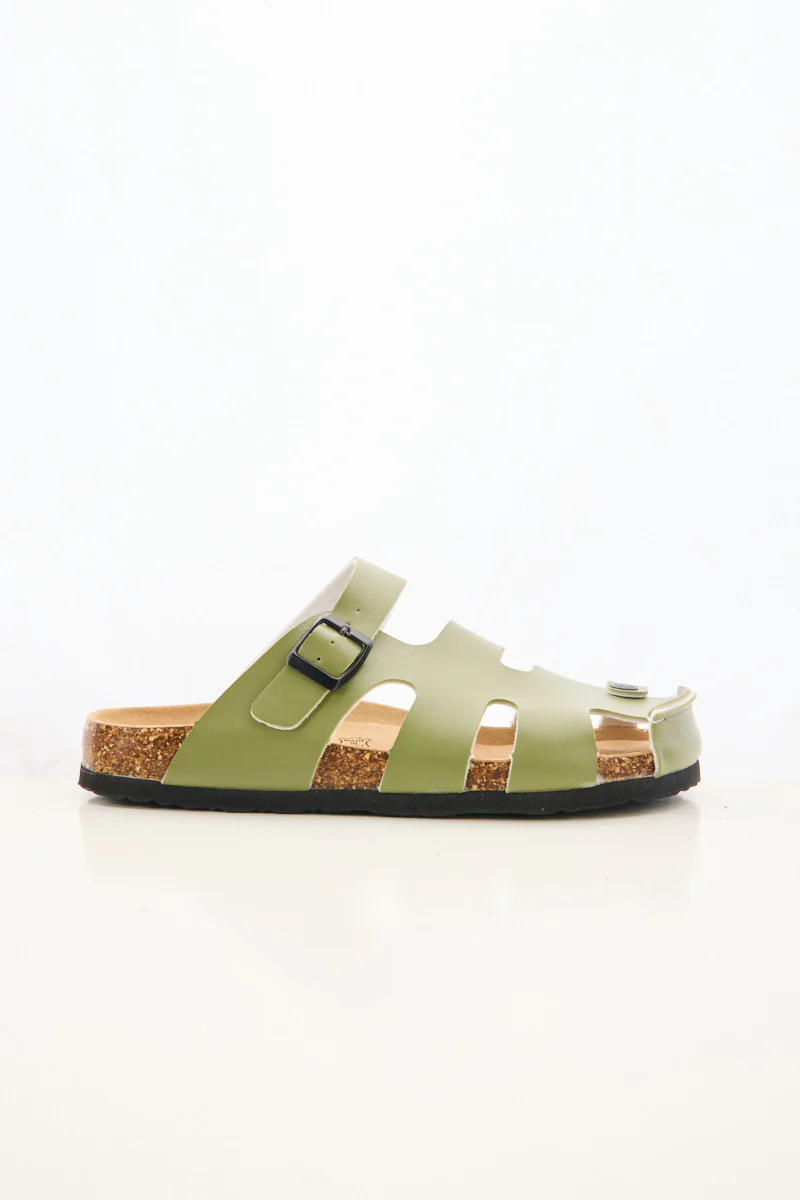 MAIBULUN | Summer Picnic Cut-Out Clog - Green - Image 9