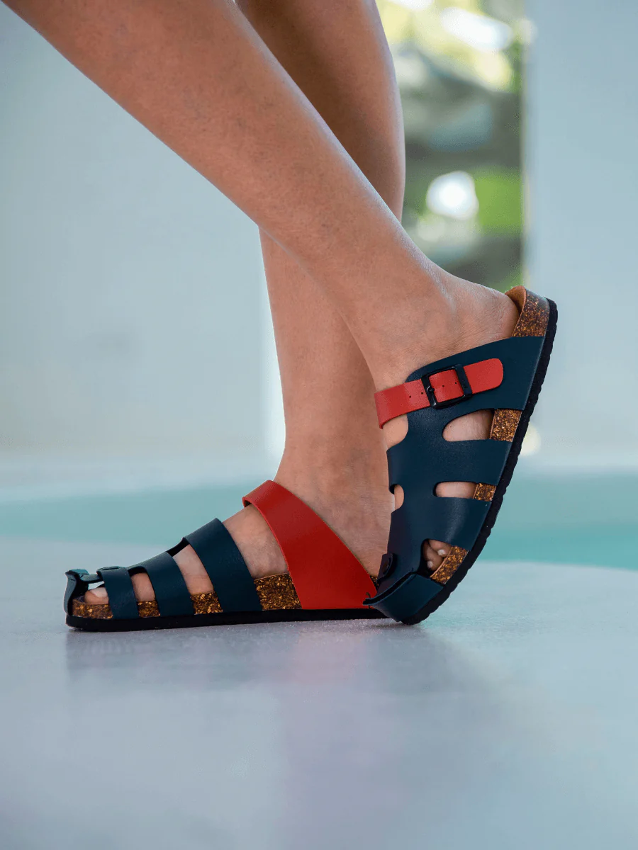 MAIBULUN | Summer Picnic Cut-Out Clog - Navy - Image 2