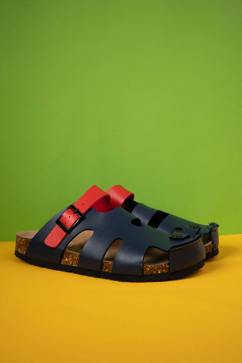 MAIBULUN | Summer Picnic Cut-Out Clog - Navy - Image 4