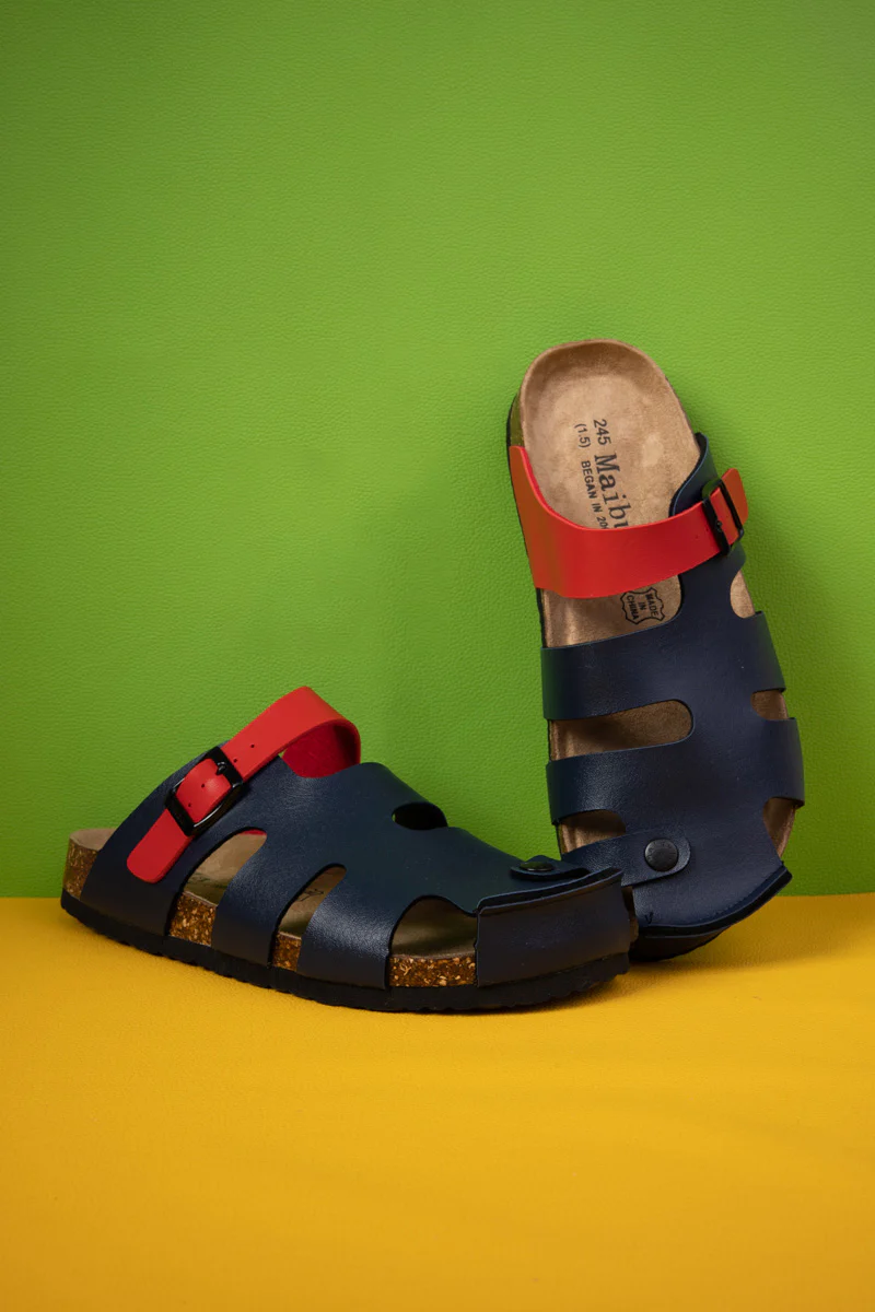 MAIBULUN | Summer Picnic Cut-Out Clog - Navy - Image 5