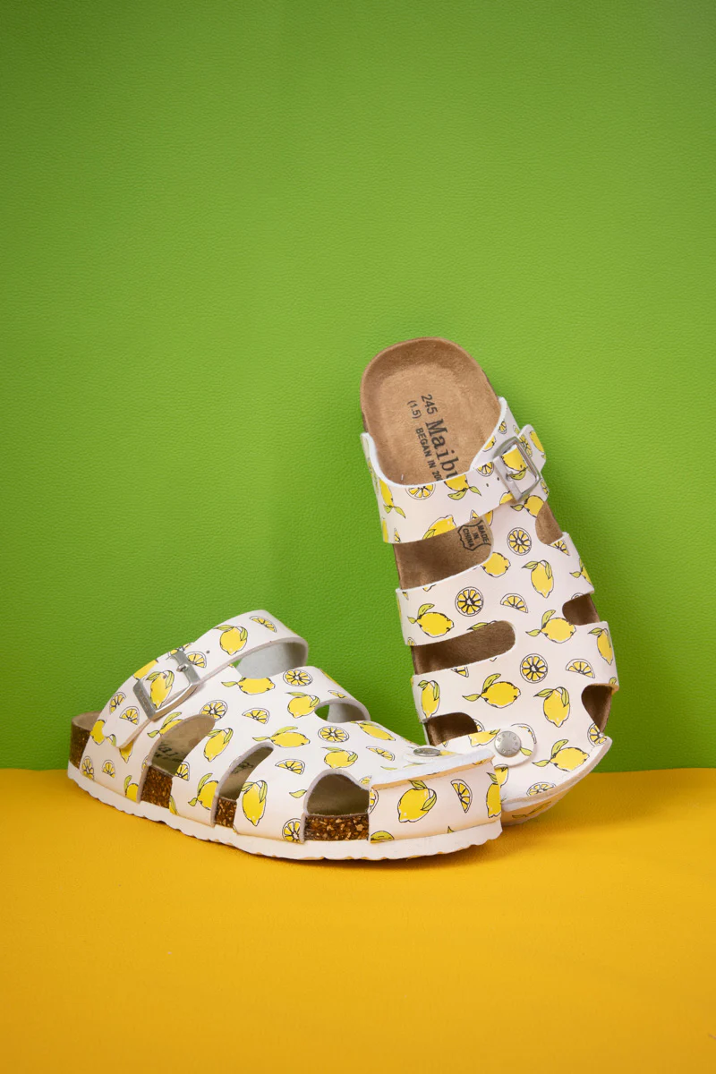 MAIBULUN | Summer Picnic Cut-Out Clog - Yellow - Image 4