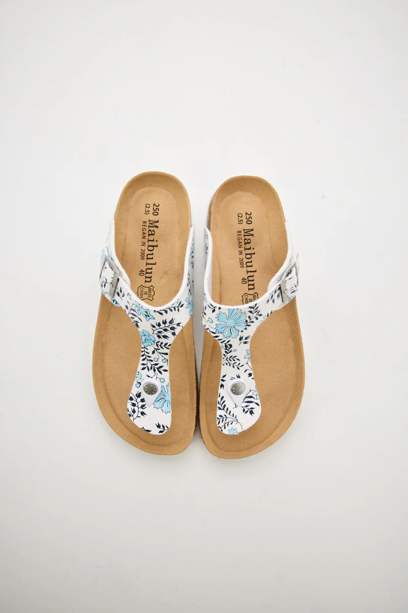Maibulun | T-Strap Footbed Sandal - Floral - Image 7