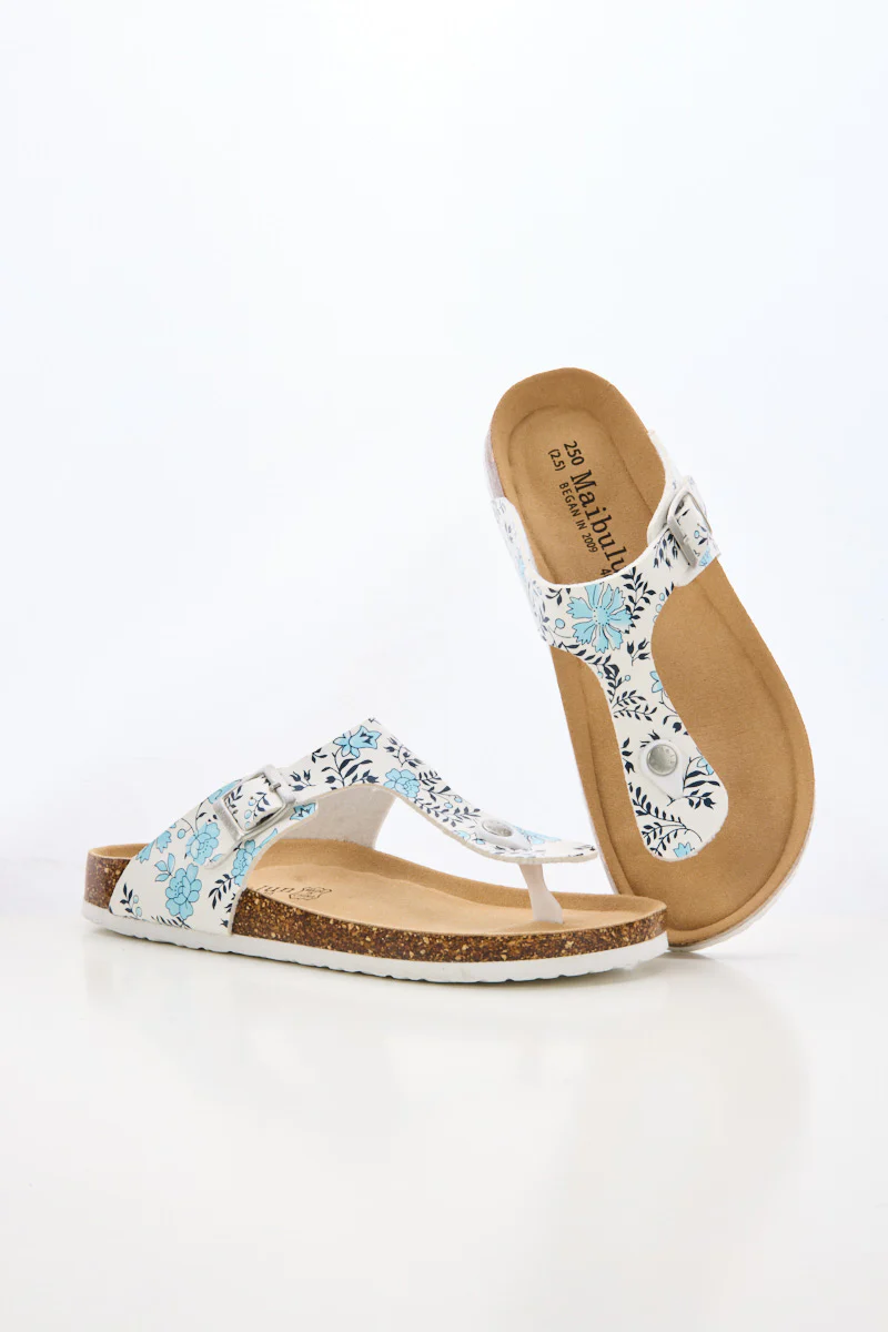 Maibulun | T-Strap Footbed Sandal - Floral - Image 8
