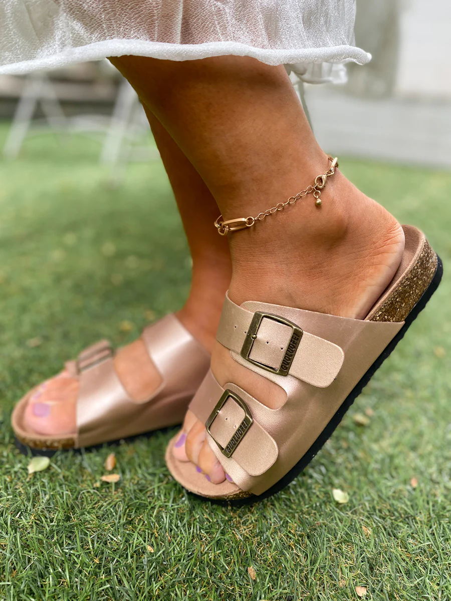Matte Double-Buckle-up Sandals - Maibulun - Image 8
