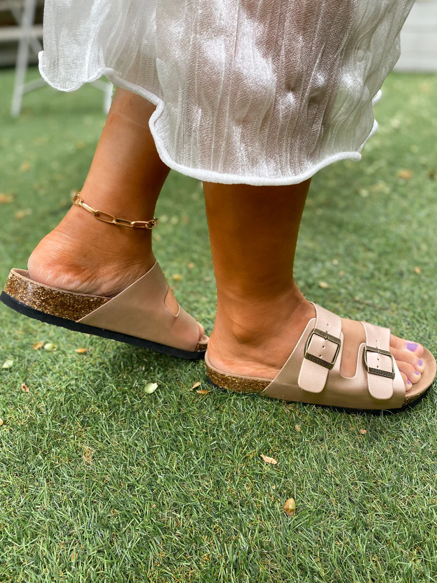 Matte Double-Buckle-up Sandals - Maibulun - Image 9