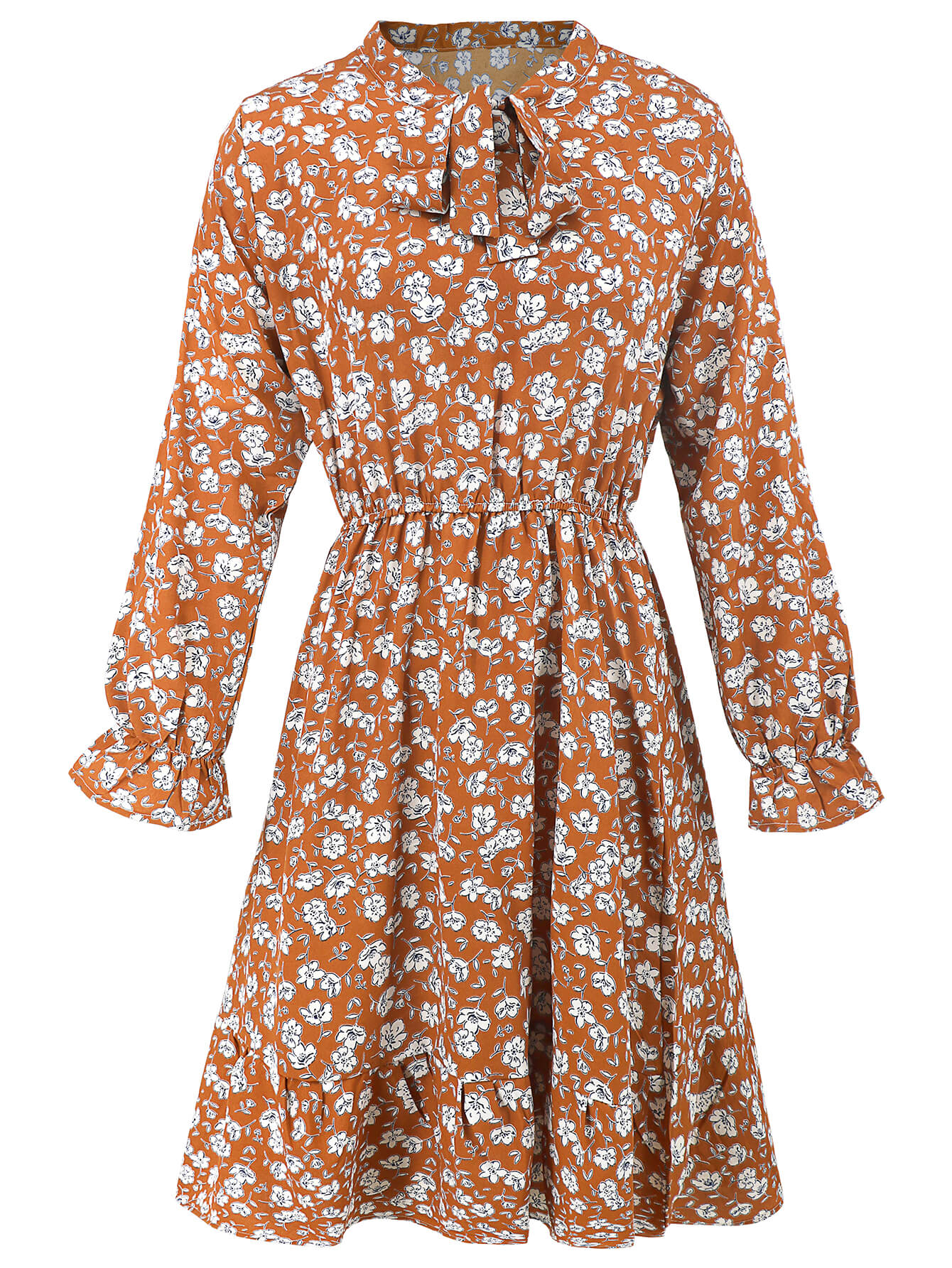 Minka Floral Long Sleeve Midi Dress - Image 10