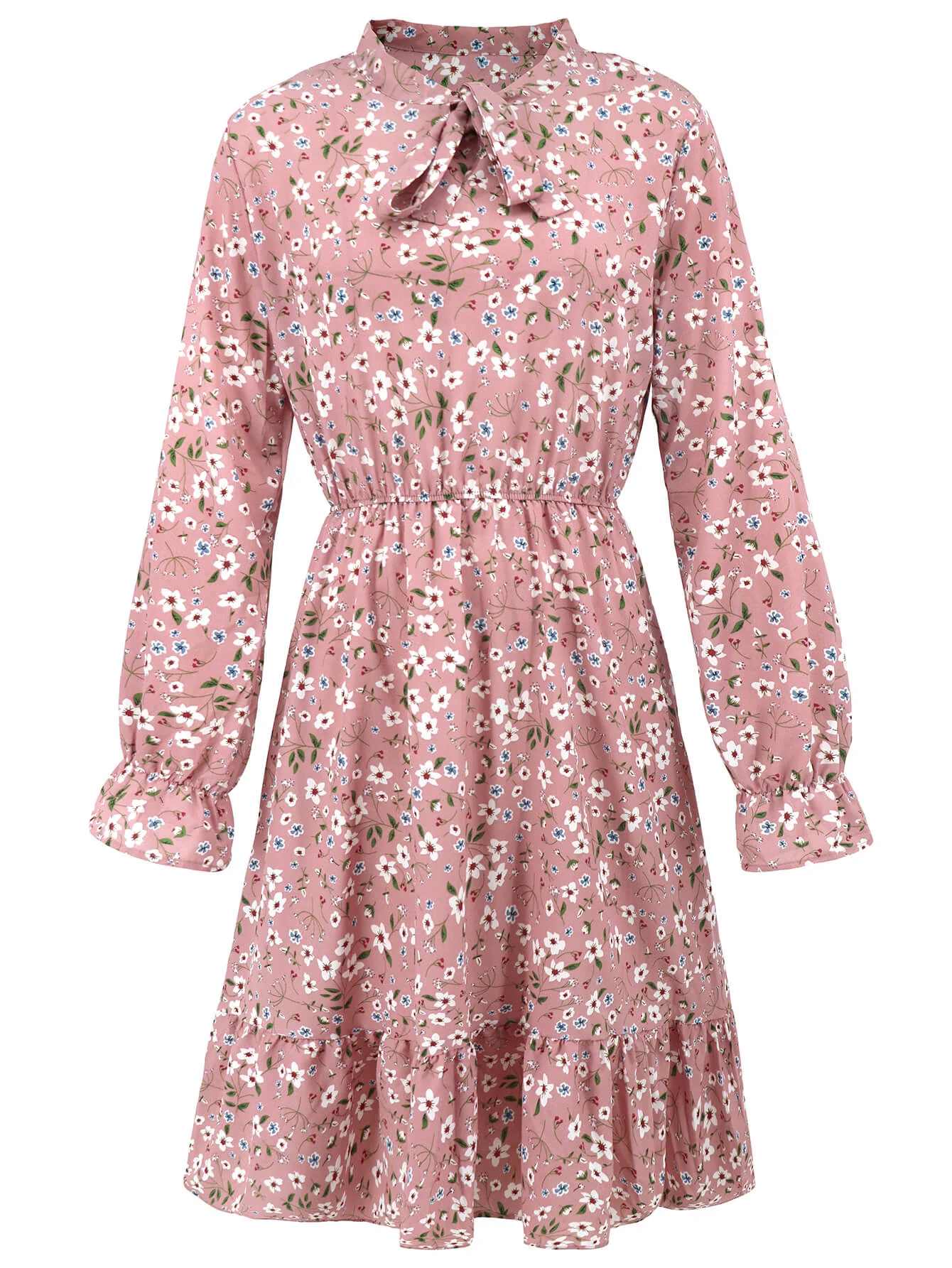 Minka Floral Long Sleeve Midi Dress - Image 13