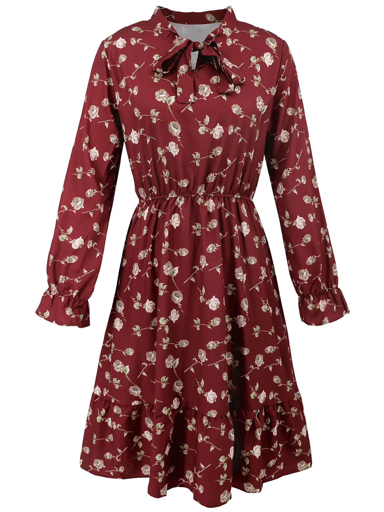 Minka Floral Long Sleeve Midi Dress - Image 16