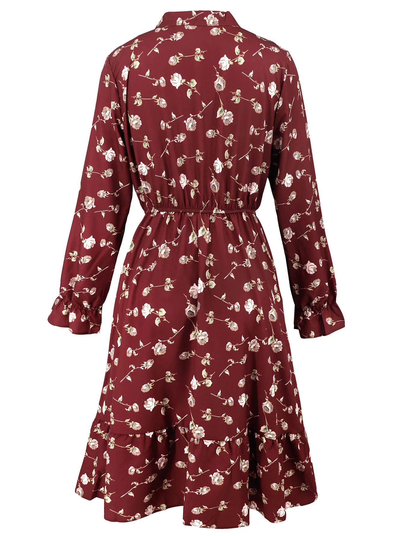 Minka Floral Long Sleeve Midi Dress - Image 17