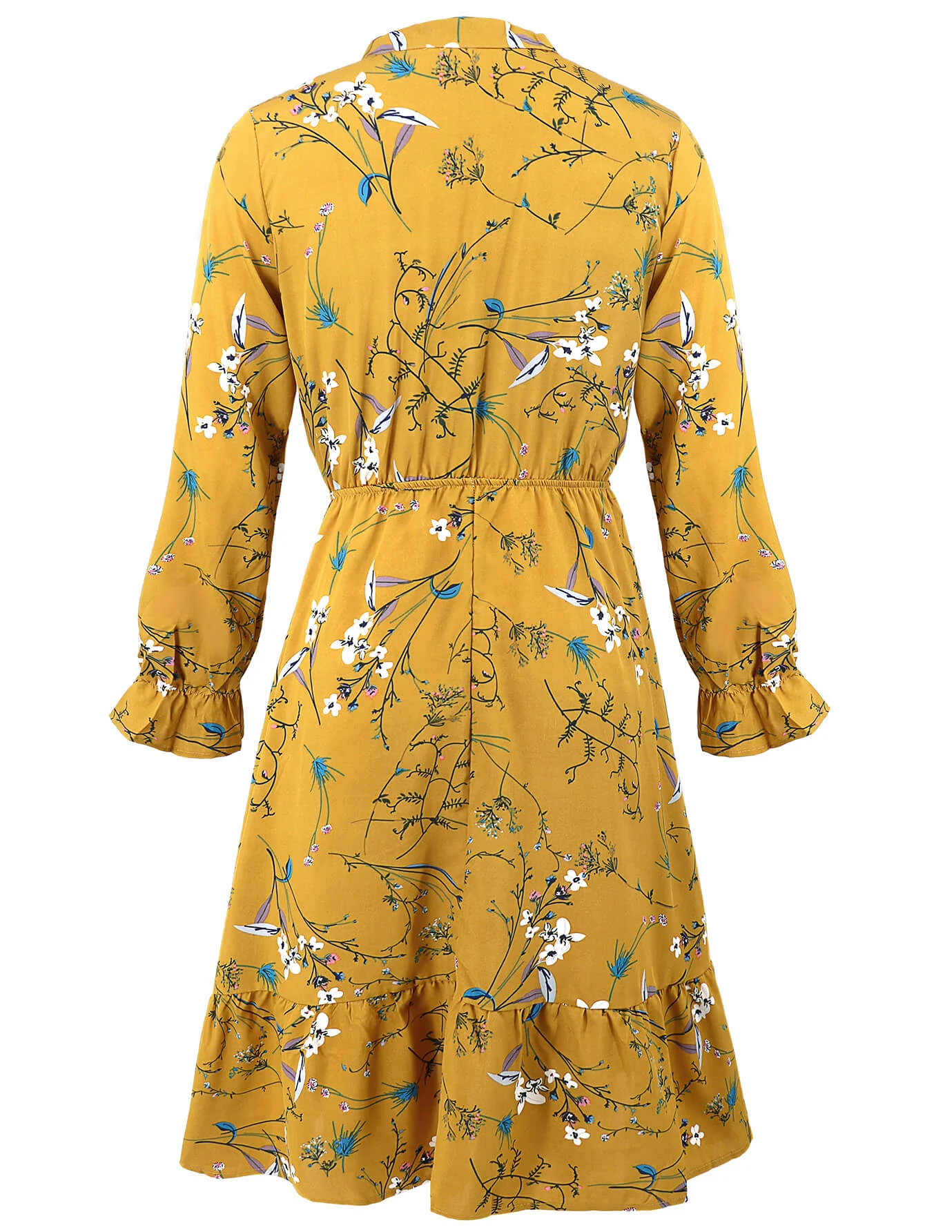 Minka Floral Long Sleeve Midi Dress - Image 20