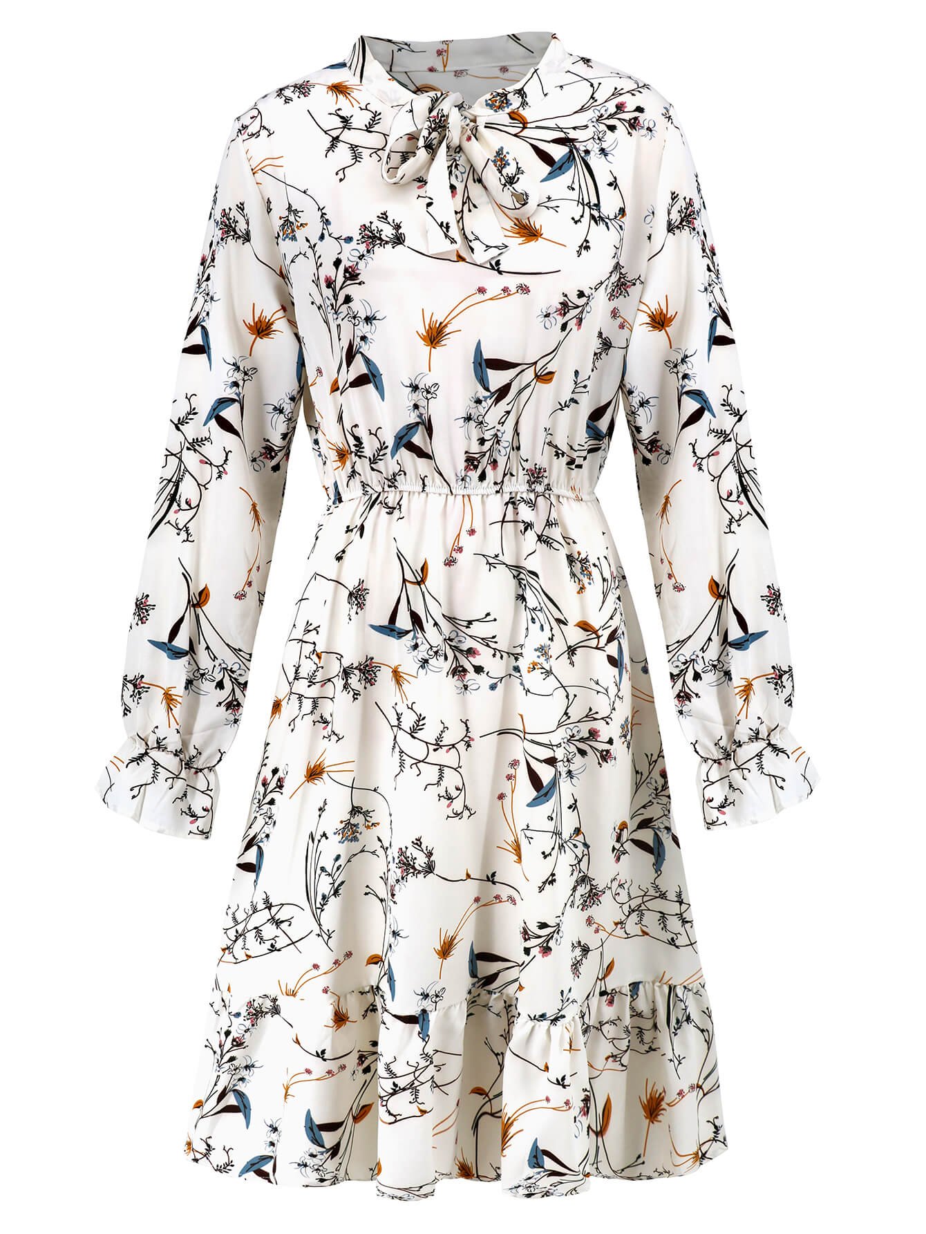 Minka Floral Long Sleeve Midi Dress - Image 4