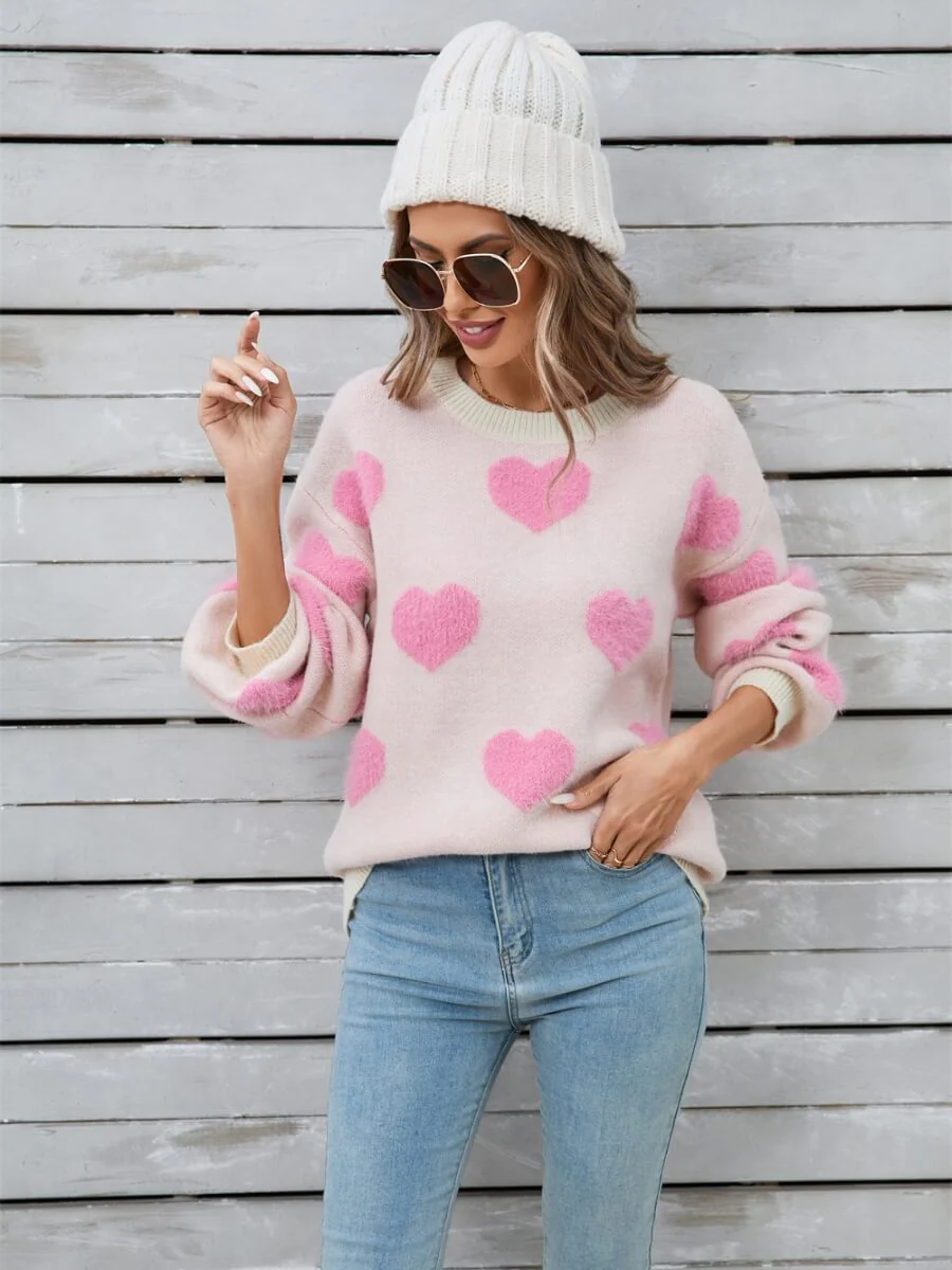Mood Lift Heat Prints Sweater - Cream - Image 2