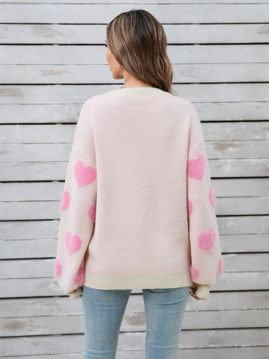 Mood Lift Heat Prints Sweater - Cream - Image 6