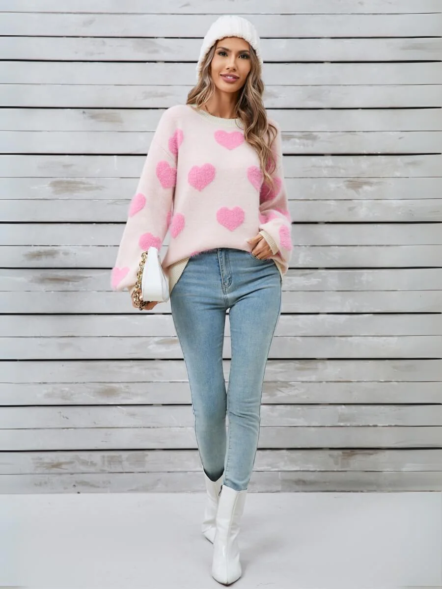 Mood Lift Heat Prints Sweater - Cream - Image 7