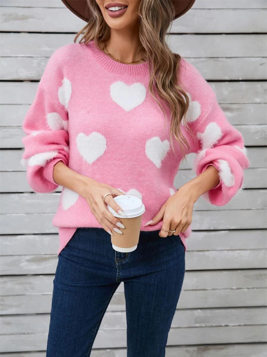 Mood Lift Heat Prints Sweater - Pink - Image 4