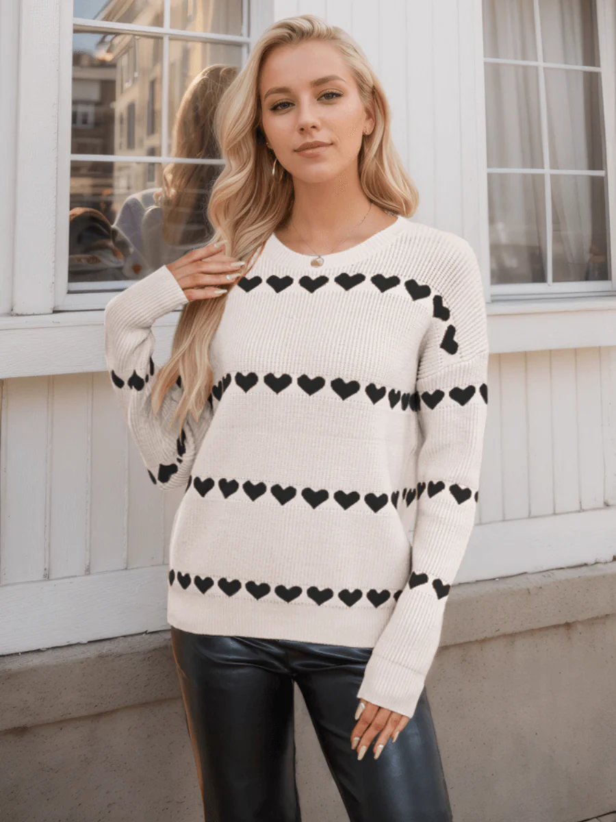 My Hearts Oversized Striped Pullover Sweater - Image 15