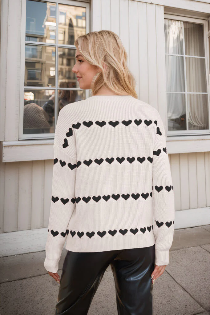 My Hearts Oversized Striped Pullover Sweater - Image 17