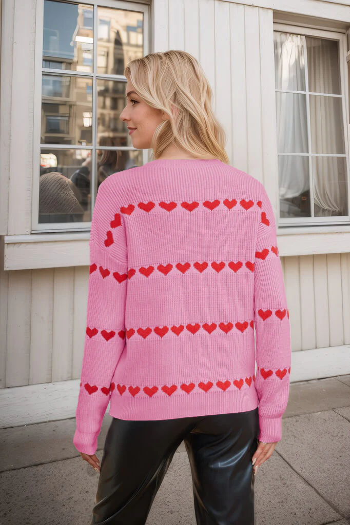 My Hearts Oversized Striped Pullover Sweater - Image 5
