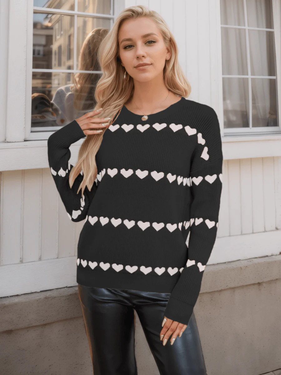 My Hearts Oversized Striped Pullover Sweater - Image 6