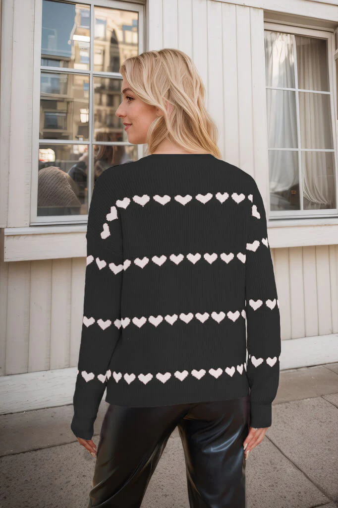 My Hearts Oversized Striped Pullover Sweater - Image 8