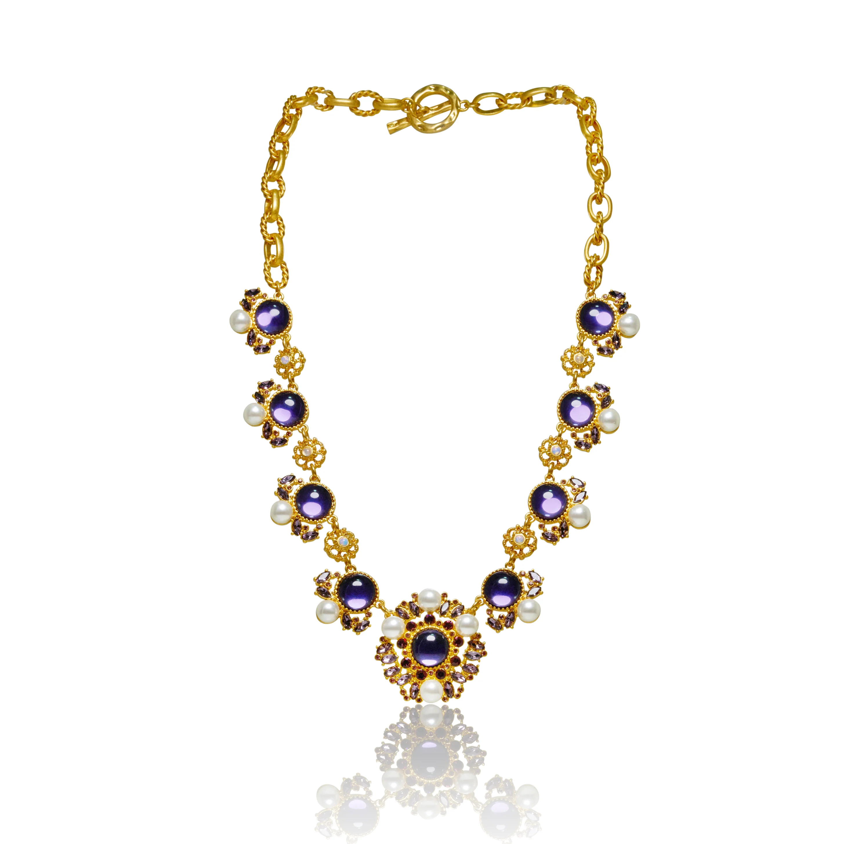 Ocean Observer Amethyst Station Necklace - Image 10