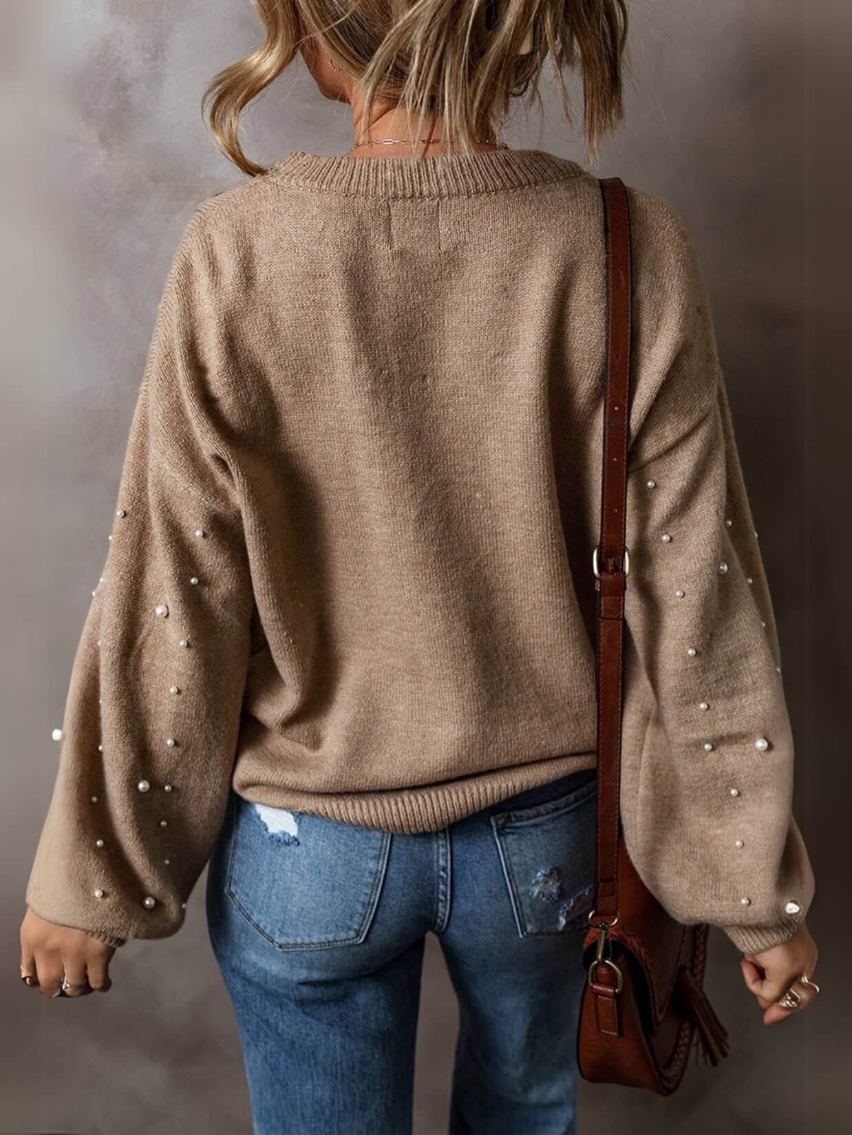 Oh My Darling Pearl Embellished Sweater - Image 4