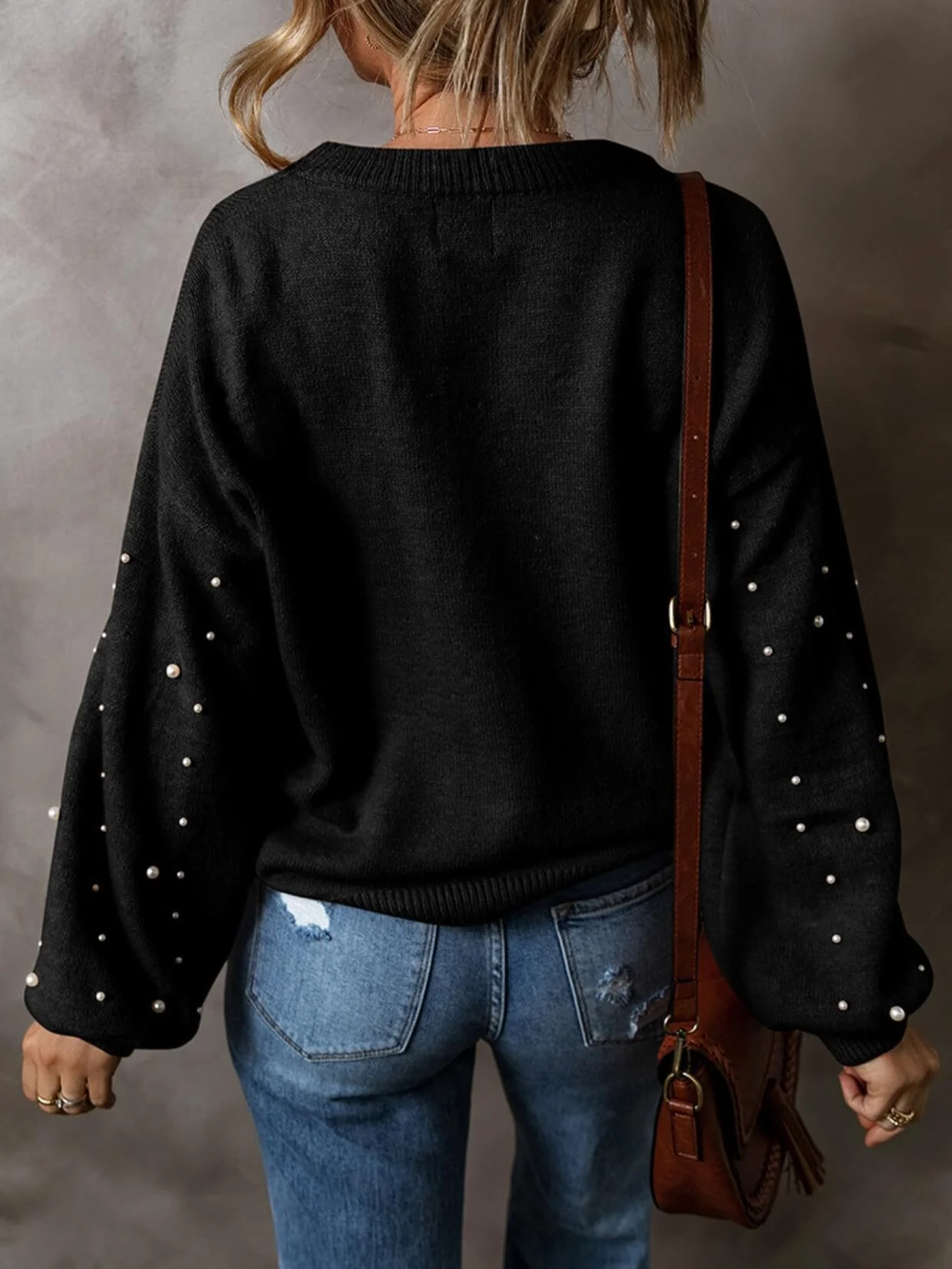 Oh My Darling Pearl Embellished Sweater - Image 8
