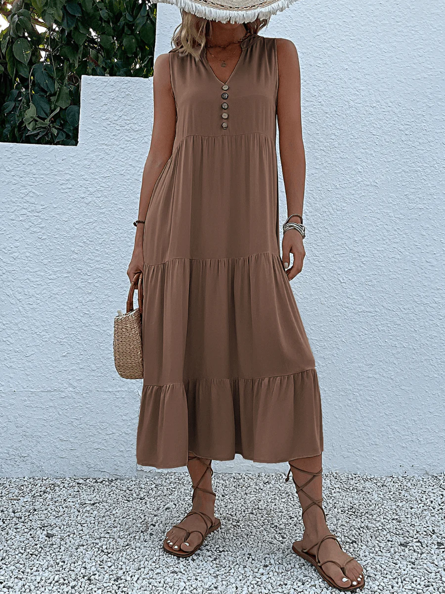 Olivian Tired Maxi Dress - Image 10