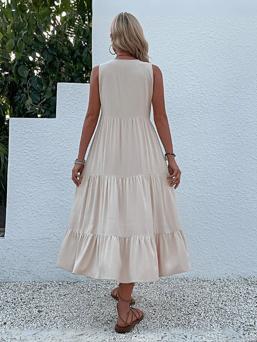 Olivian Tired Maxi Dress - Image 4