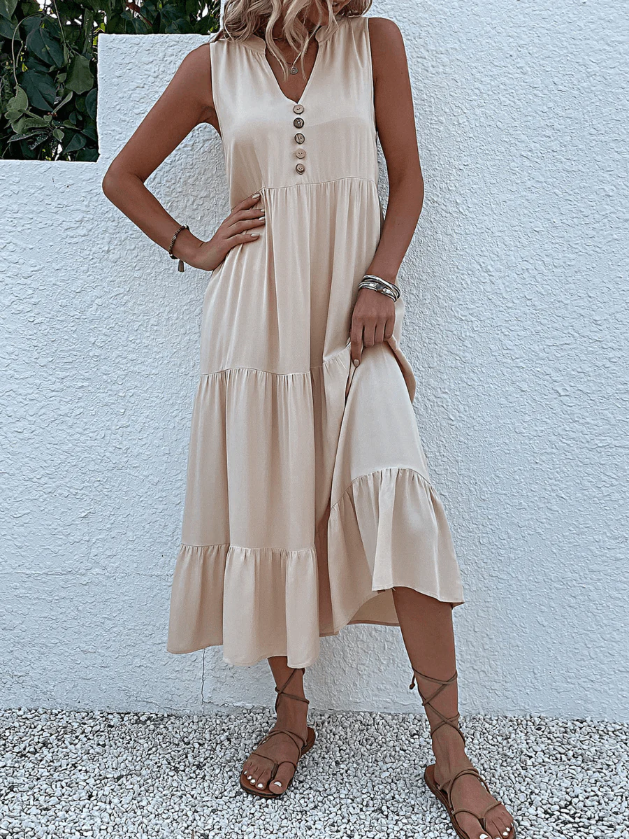 Olivian Tired Maxi Dress - Image 5